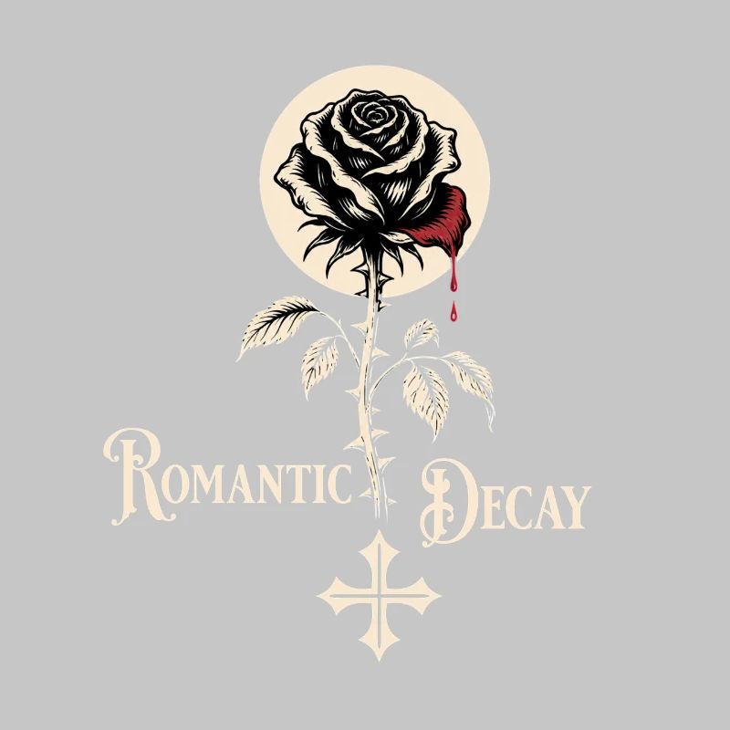 Romantic Decay Gothic Rose Design