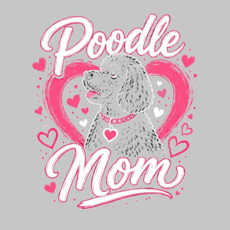 Conception du cœur de la maman caniche