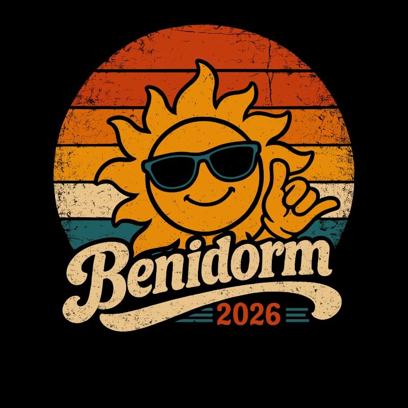 Retro Sun Smile Benidorm 2026