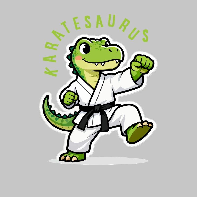Karatesaurus Dinosaurier T-Rex Karate Kinder