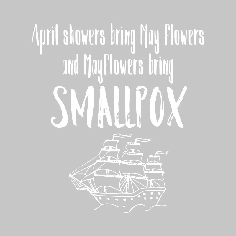 Mayflower Pocken-Satirisches Schiffsabschlag