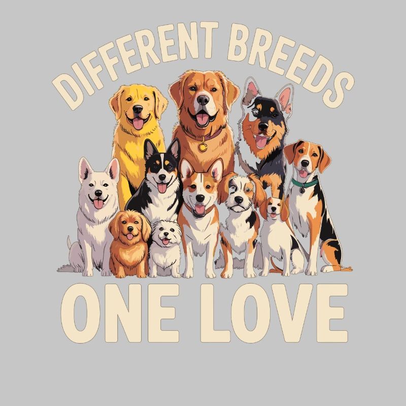 Races différentes : Un aime les chiens