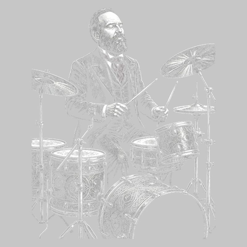 James A. plays drums