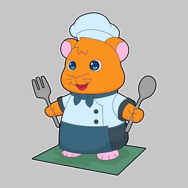 Hamster Cutlery Cooking Kitchen