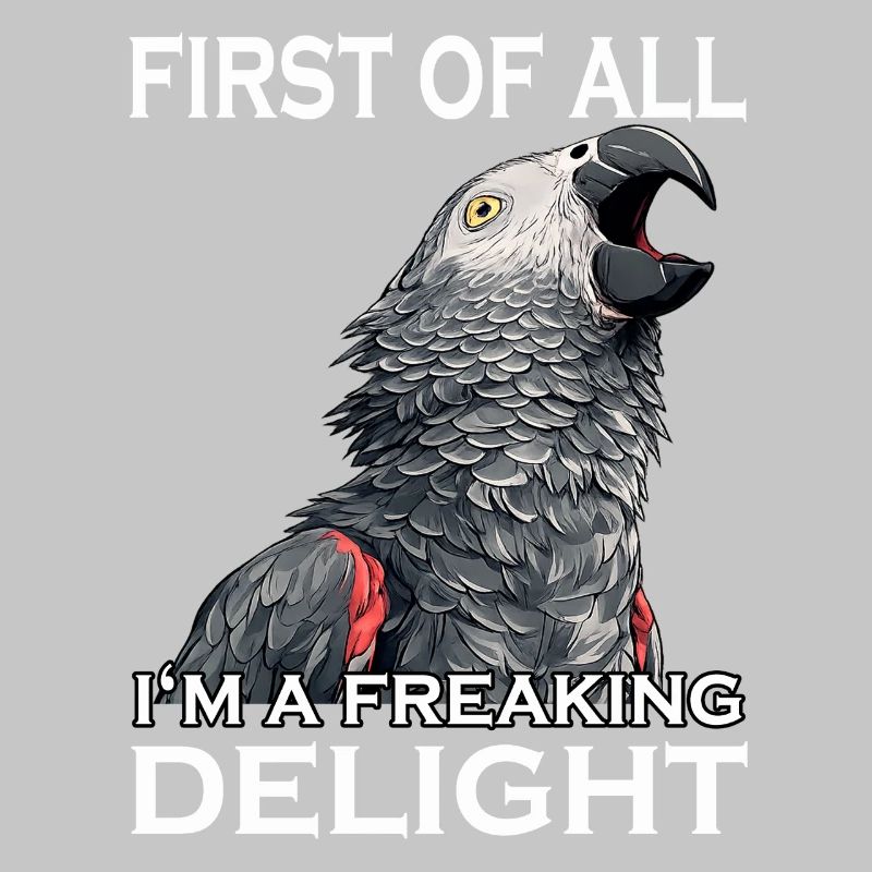 Graupapagei Vogel Humor Frecher Papagei Sarkasmus