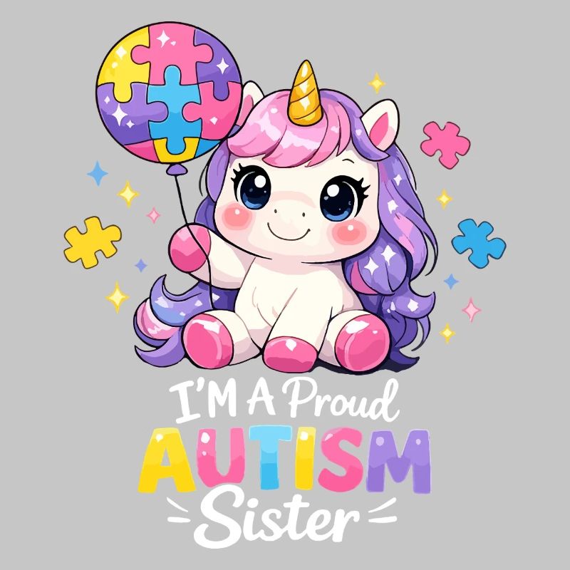 Autismus-Schwester Stolzes Einhorngeschenk