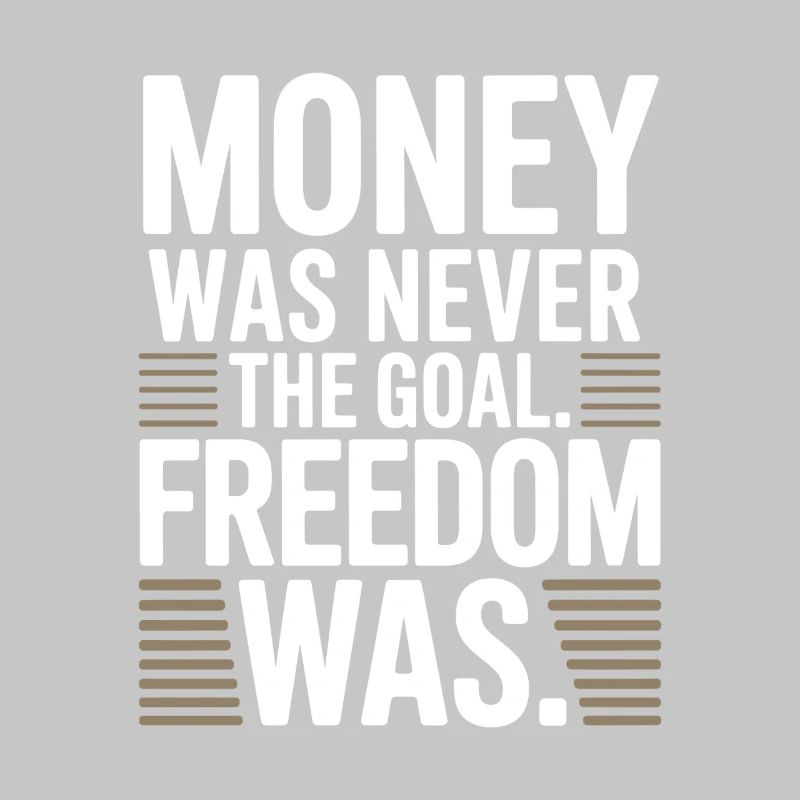 Objectif financier Esprit de liberté Entrepreneur Liberté