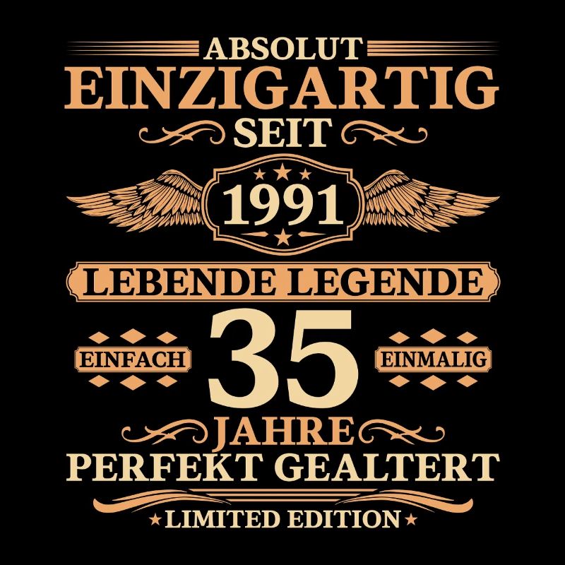 Einzigartig seit 1991 – 35. Geburtstag Geschenk