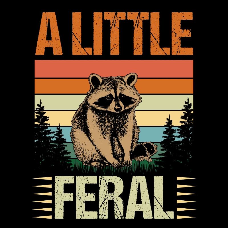 Panda Trash Raton laveur un peu sauvage