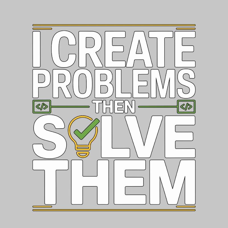 Game Developer I Create Problems Then Game Coder