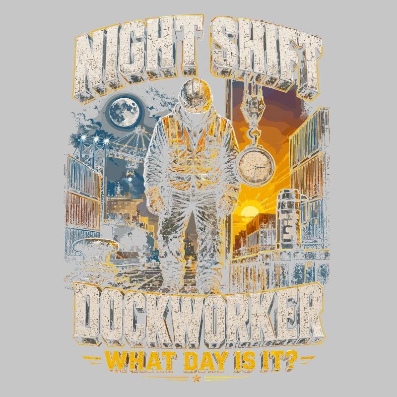 Hafenarbeiter Night Shift Dockworker