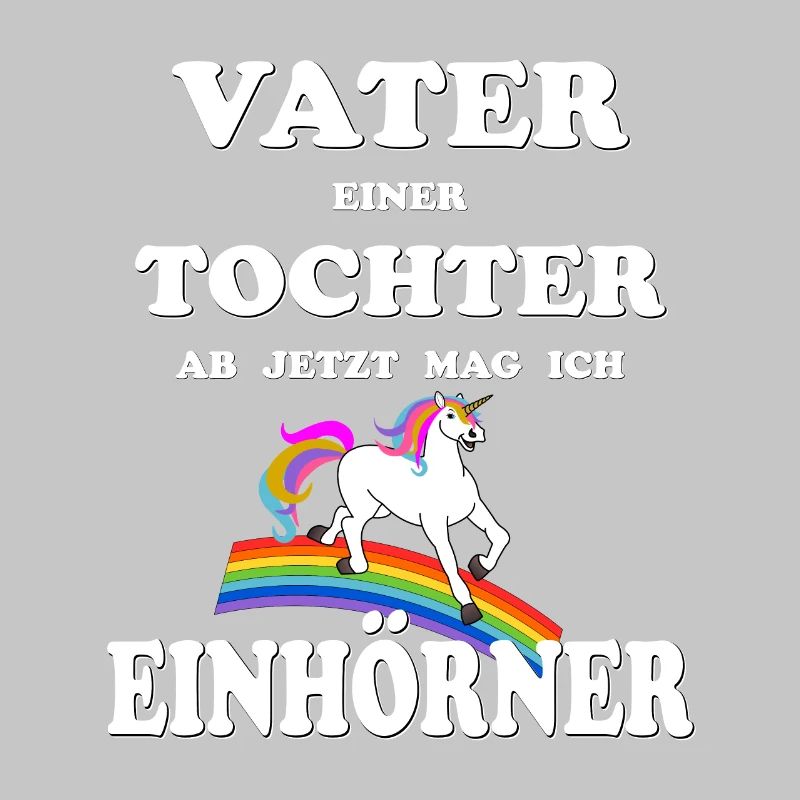 Vater Tochter Einhorn Geschenk Geburt Schwanger