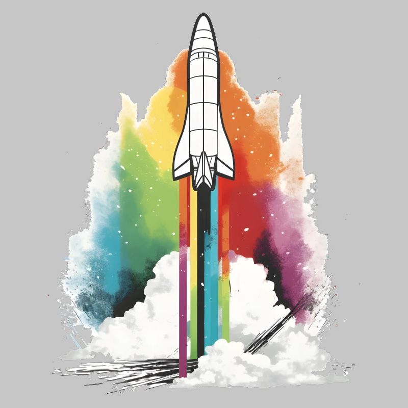 Fusée arc-en-ciel
