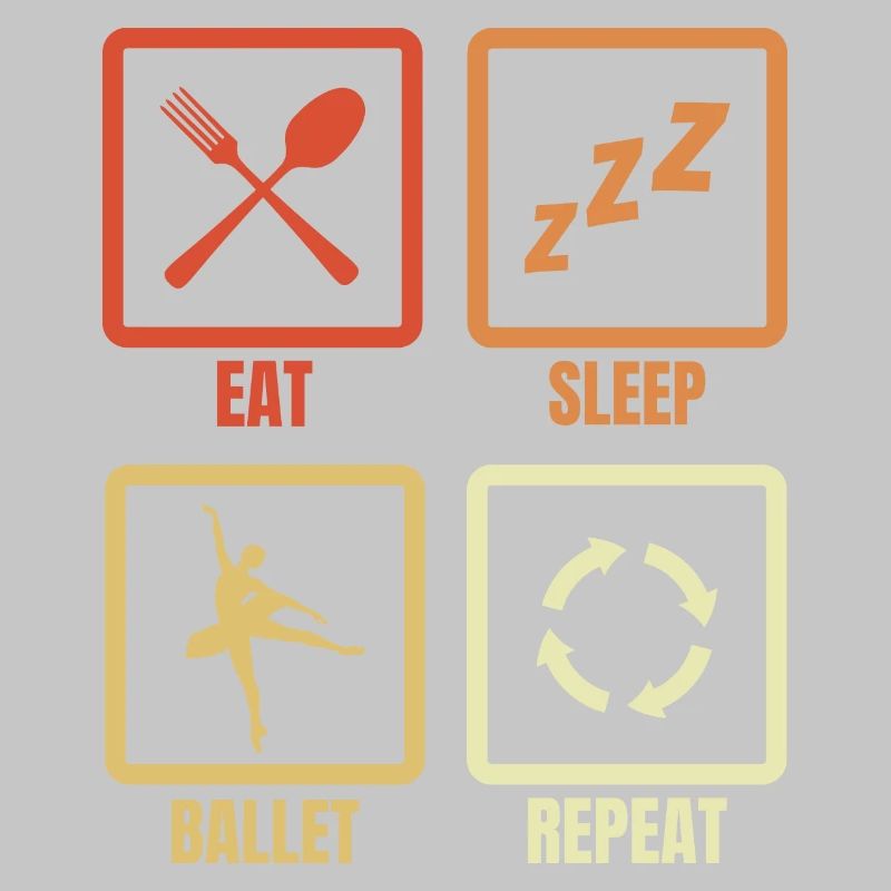 Manger dormir Ballet Répéter
