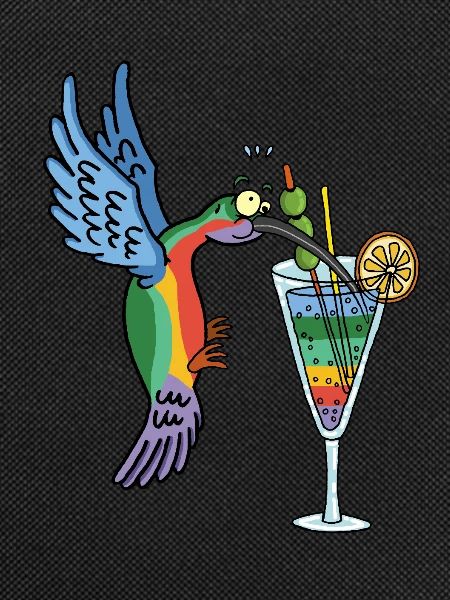 Kolibri und Cocktail