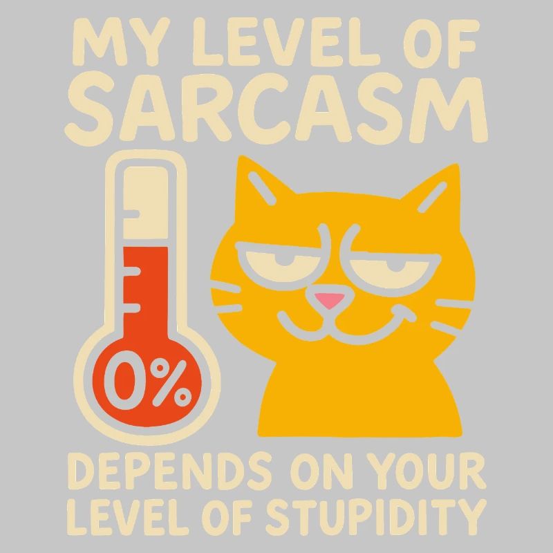 Sassy Cat Sarcasm Graphic Tee