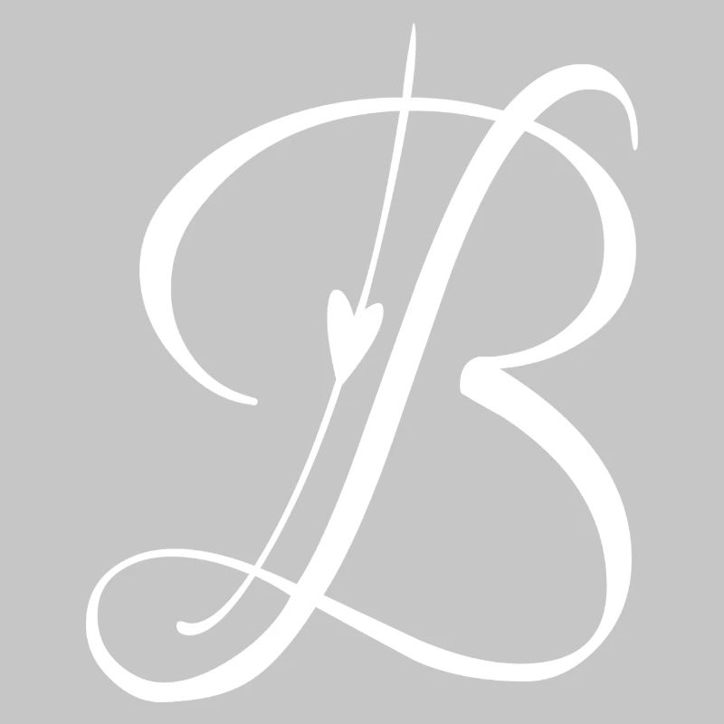 Letter B Initial Alphabet Monogram Pocket Style