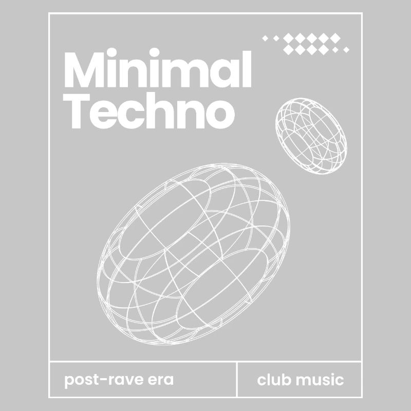Minimal-Techno-Musik-Sphären-Design