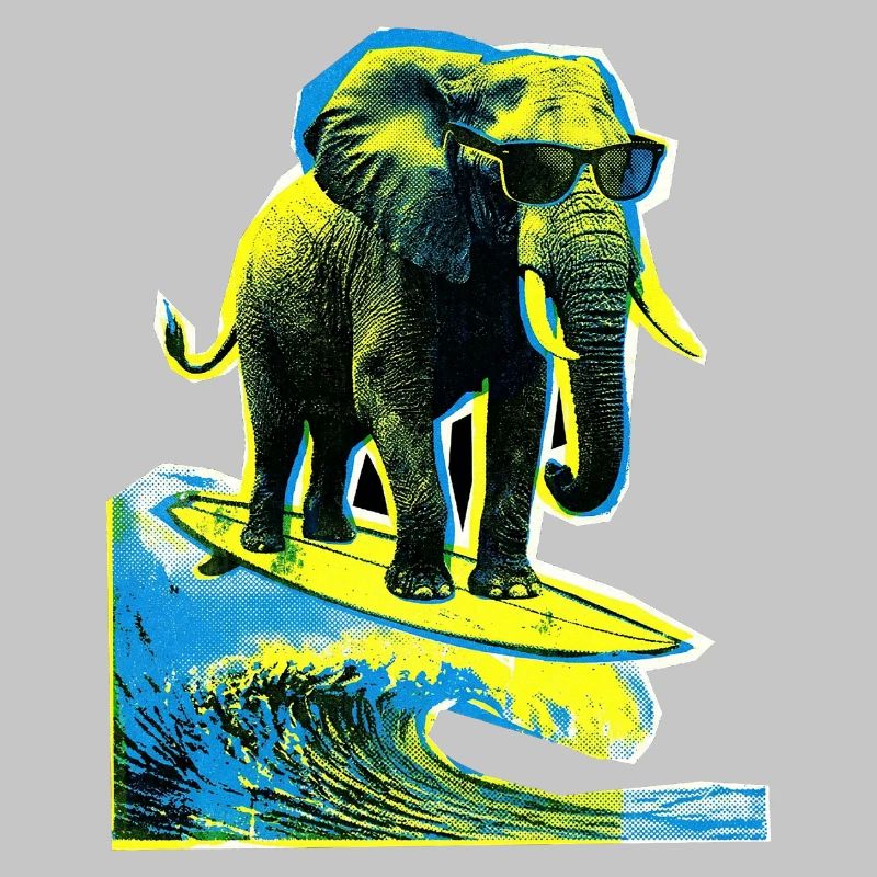 Elephant Surfer