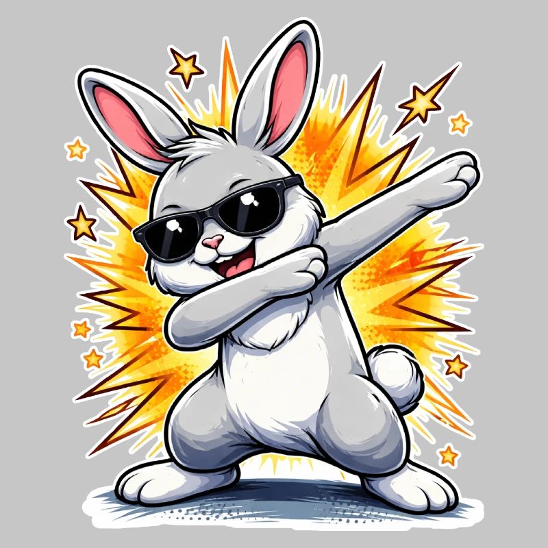 Lapin à tamponner
