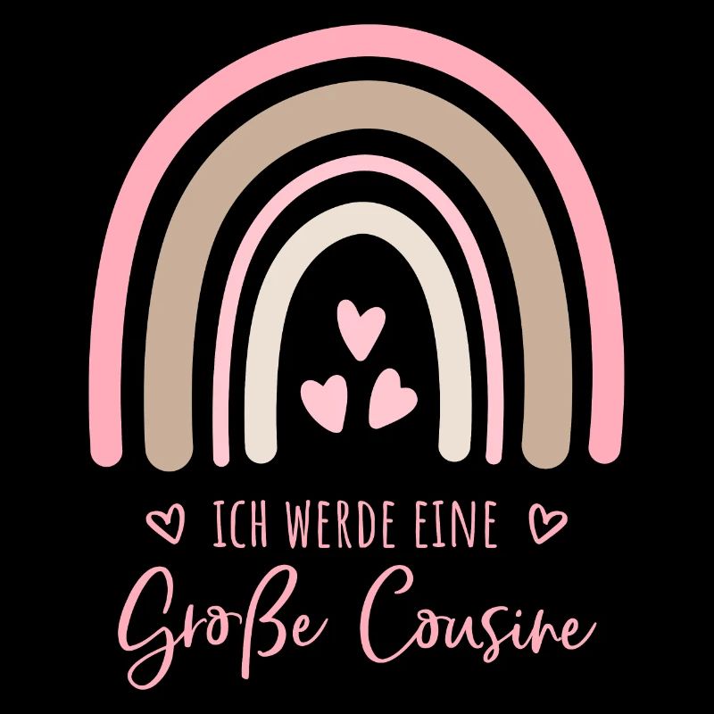 Ich werde eine große Cousine Boho Regenbogen