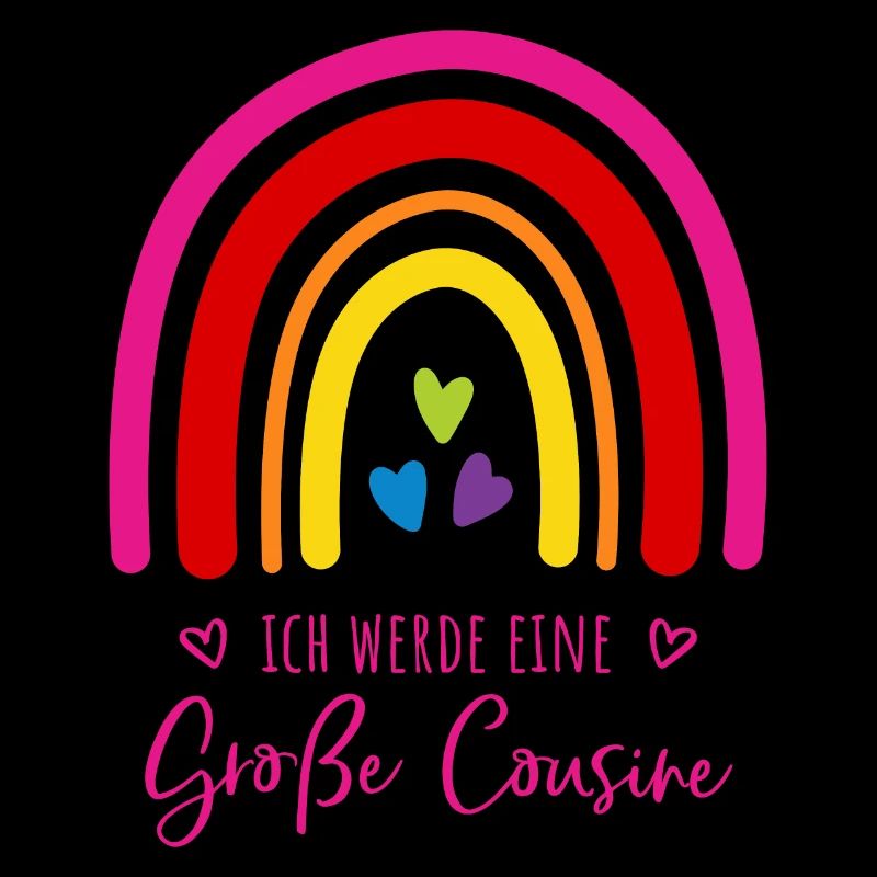 Ich werde eine große Cousine Regenbogen