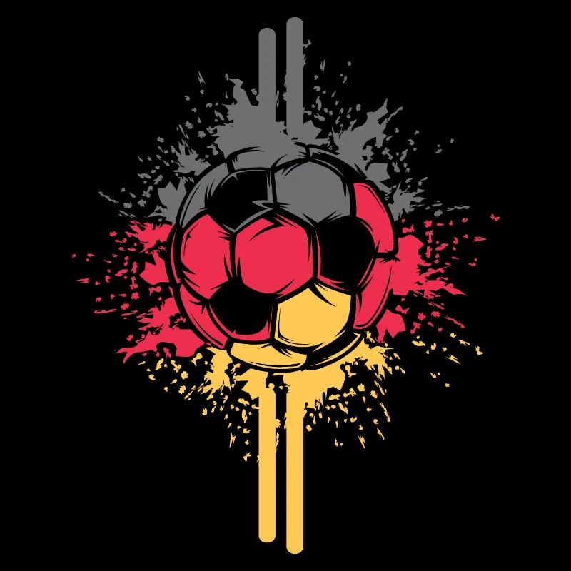 Soccer Germany Jersey Ball Explosion Logo