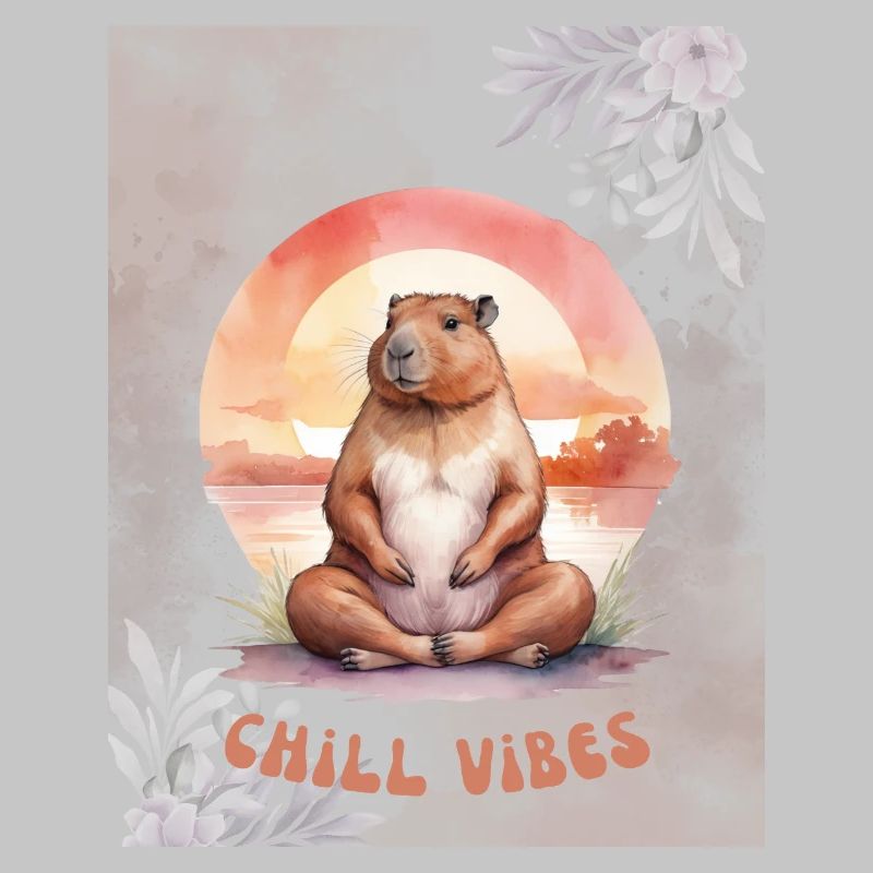 Chill Relax Capybara – Design d’animaux mignons et calmes
