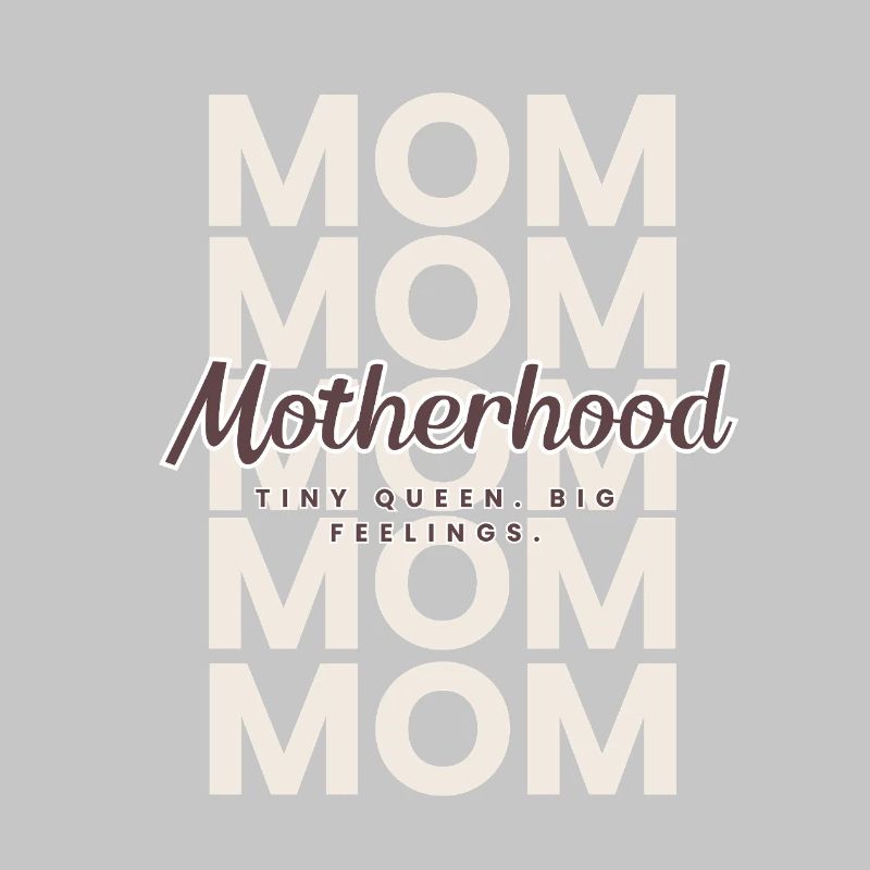 Maternité – Tiny Rebel, Big Feelings Mom Design