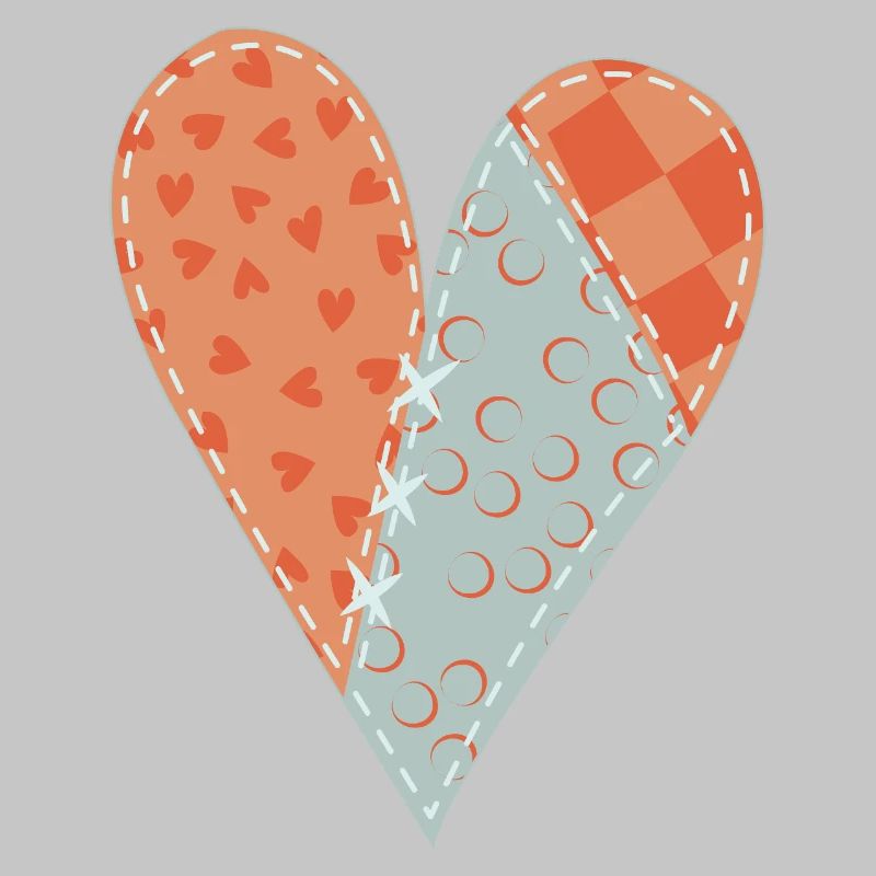 Patchwork Heart No12