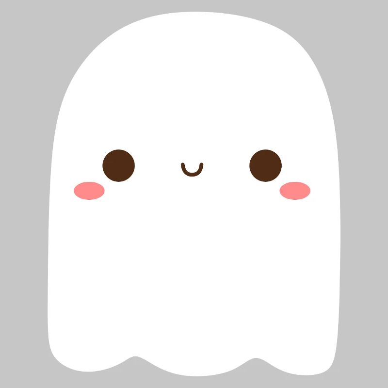 Playful Ghost Character Illustration