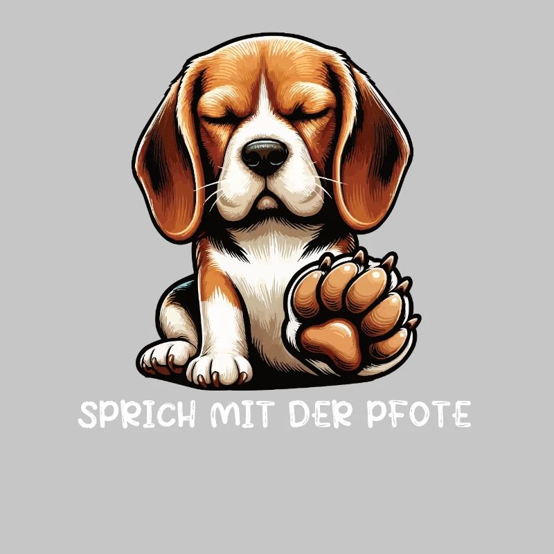 Sprich mit der Pfote Beagle Beaglebesitzer 