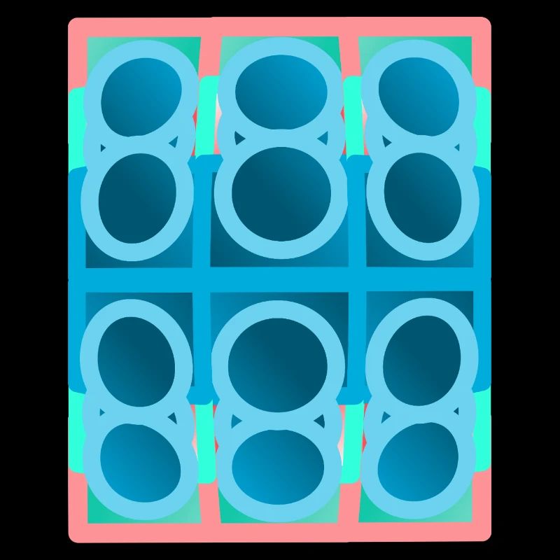 blaues Muster, graphic art