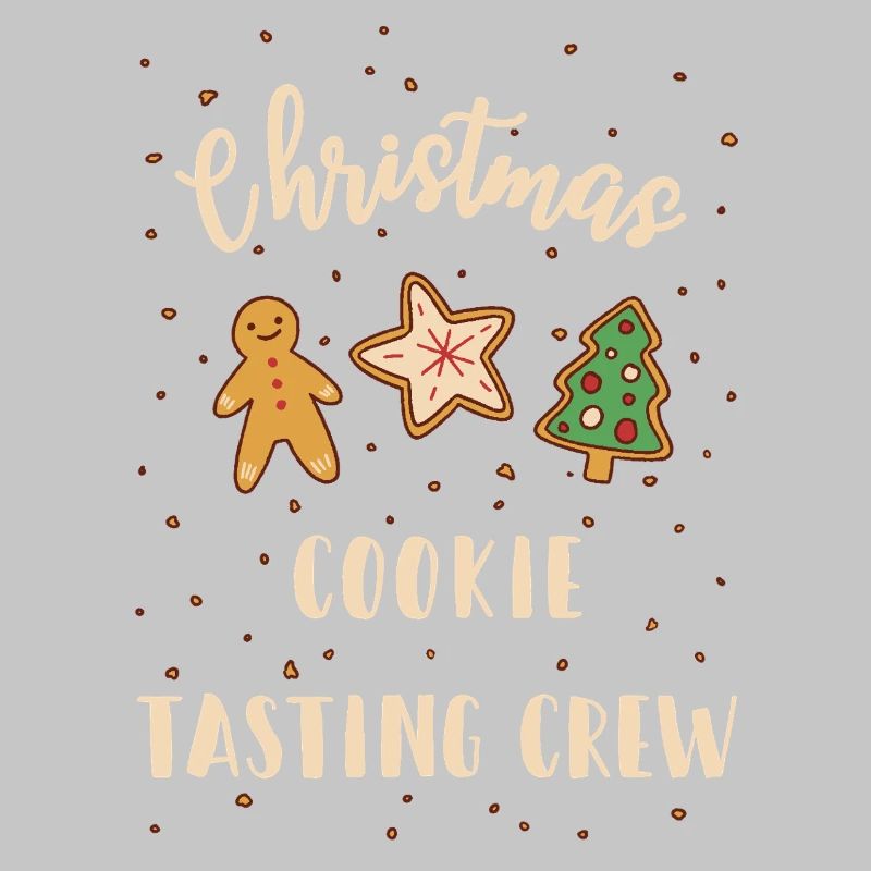 Équipe de dégustation de biscuits de Noël