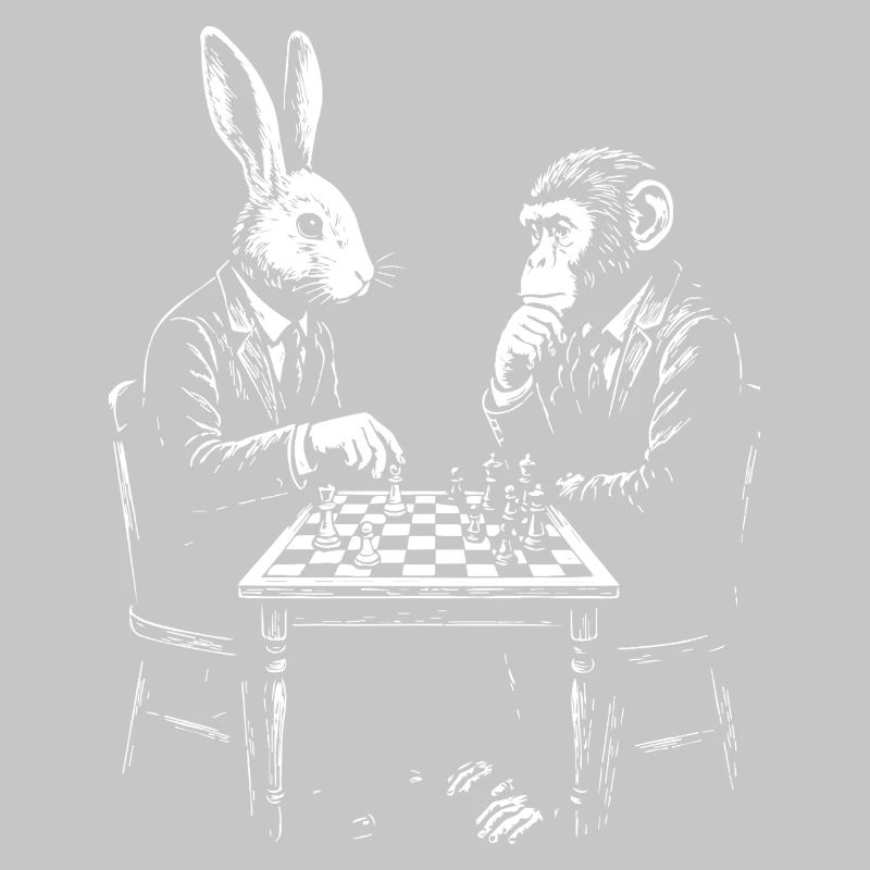 Rabbit and Monkey Chess Duel