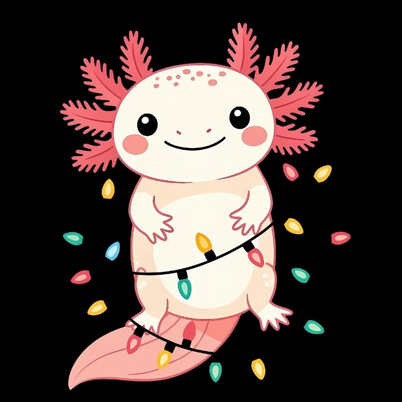 Sweat de Noël Axolotl Drôle de Noël Mignon