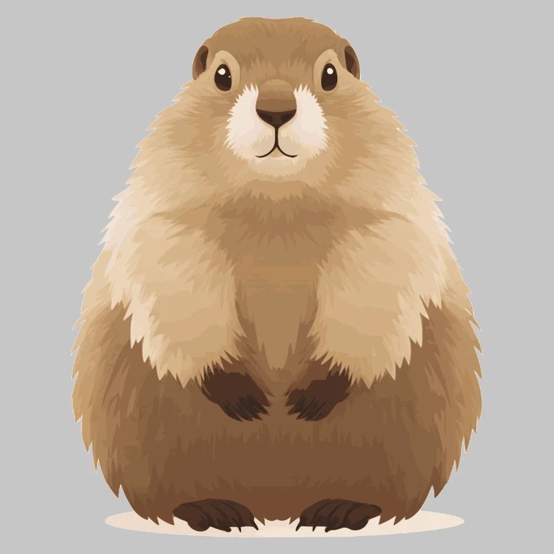 süßes knuffiges Murmeltier