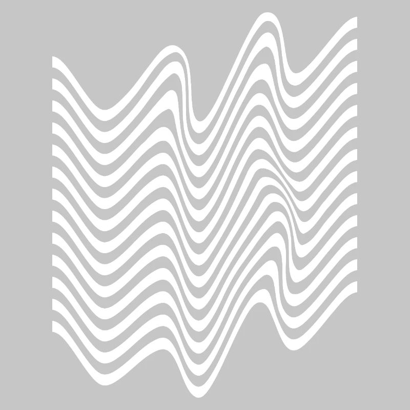 Bandes monochromes ondulées