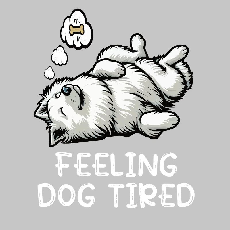 Feeling Dog Tired Weißer Schäferhund Schäferhunde