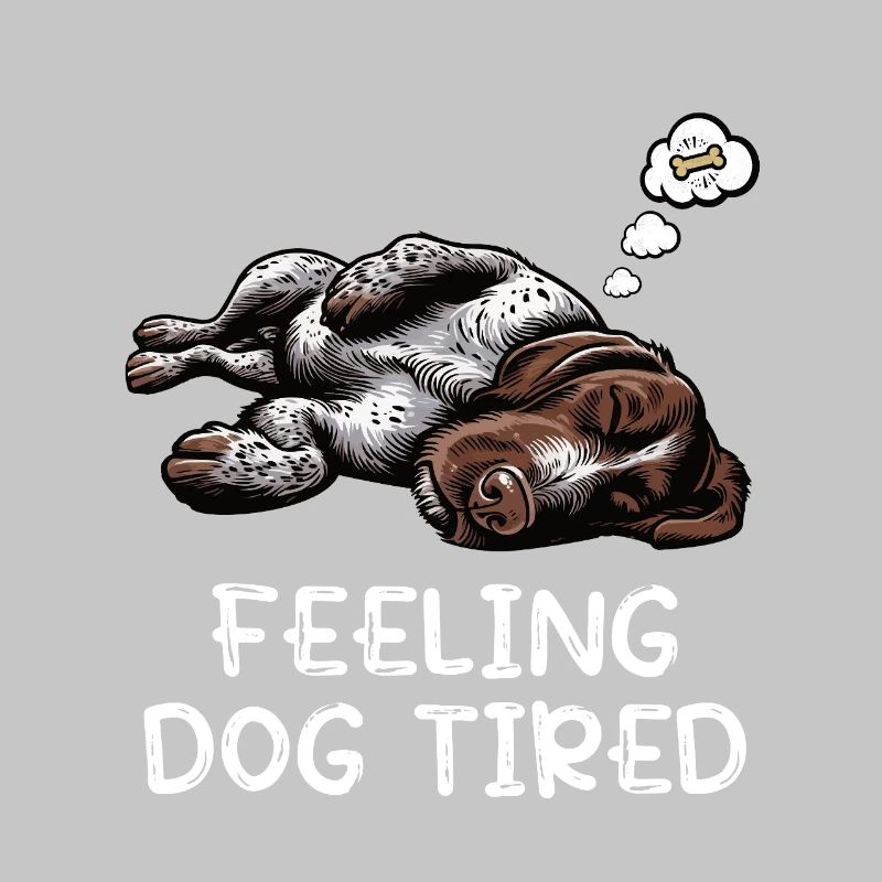 Feeling Dog Tired German Wirehaired Wirehaired Dog