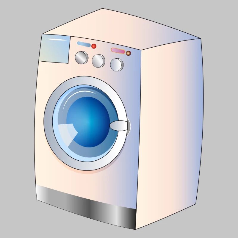 Washing machine in comic style for fresh ideas