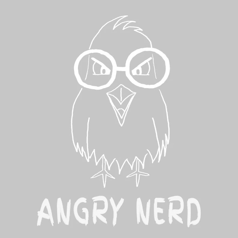 Angry Nerd - Jeu de mots Nerd, Oiseau