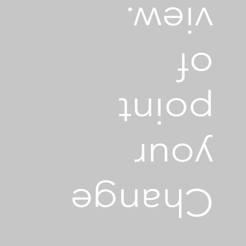 Changez votre point de vue, Typographie