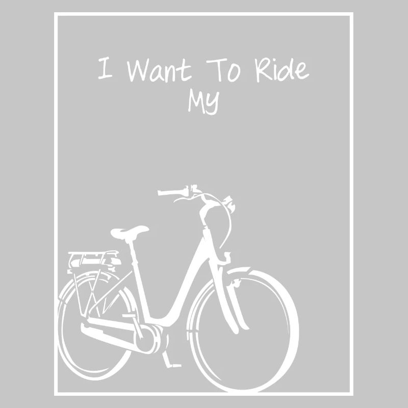 Bicycle Silhouette on Black