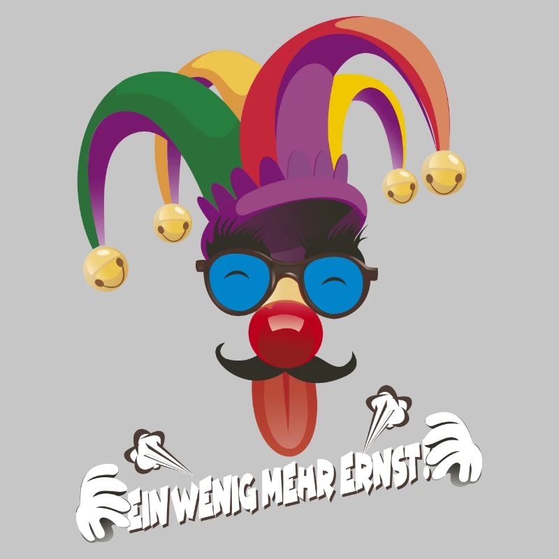 Bunter Jester mit Gläsern