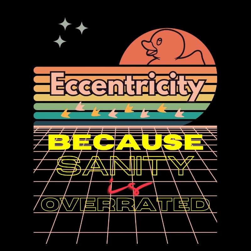 Eccentricity Neon Retro-Druck