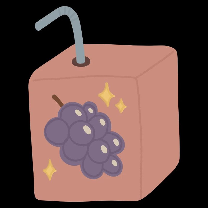 Traubensaft-Box-Design