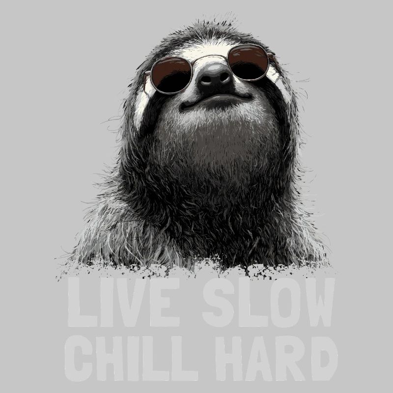 Chilled sloth with sunglasses