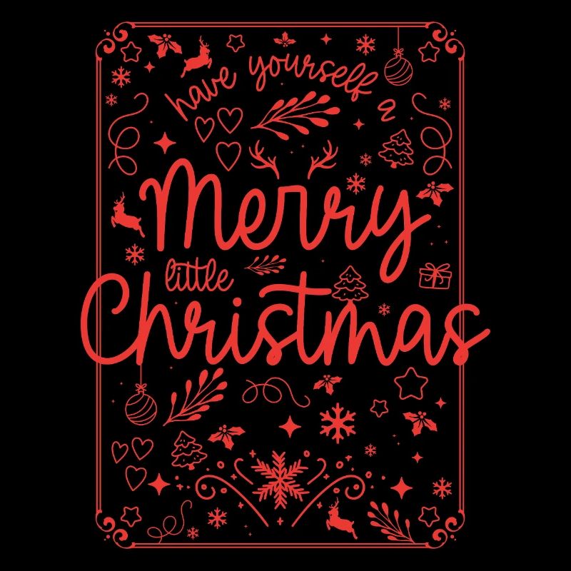Merry Christmas Red Script