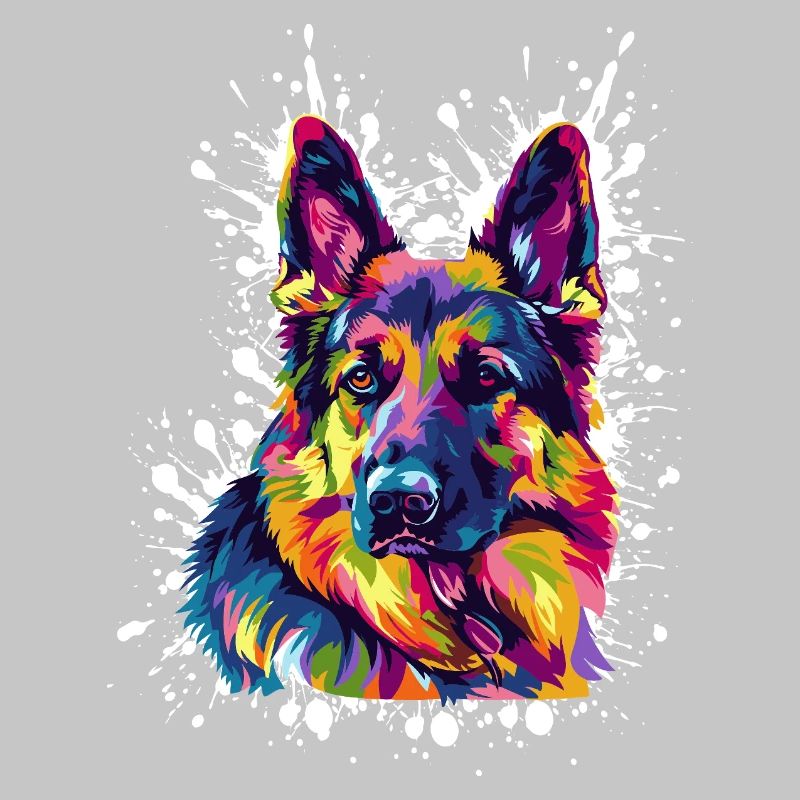 Hund Schäferhund Kunst